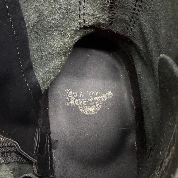 Dr. Martens Jadon Max Platform Chunky Womens 7 Combat Boots Black Leather Zip 38 - Picture 10 of 11